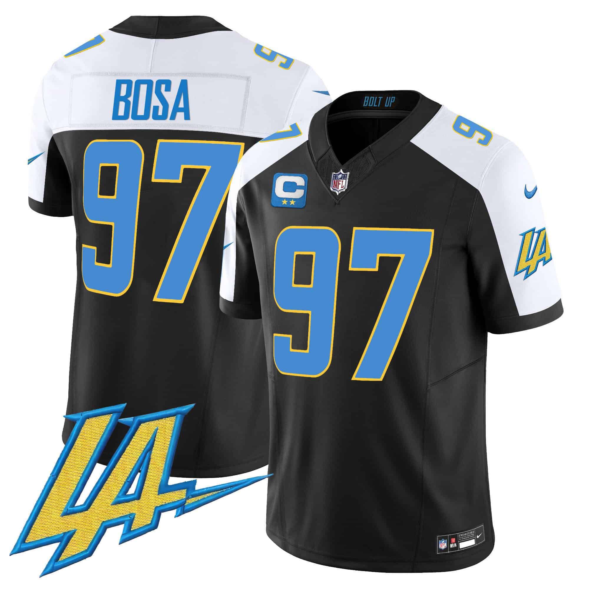 Men Los Angeles Chargers #97 Bosa Black 2024 Nike Vapor Limited NFL Jersey->indianapolis colts->NFL Jersey